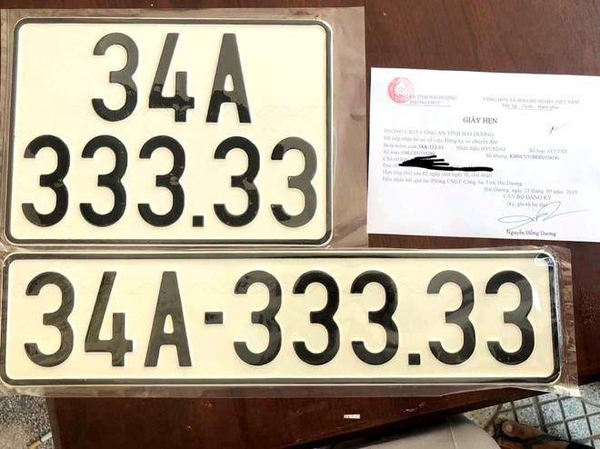 Chủ xe Hyundai Accent ở Hải Dương bốc được biển ngũ quý 3.