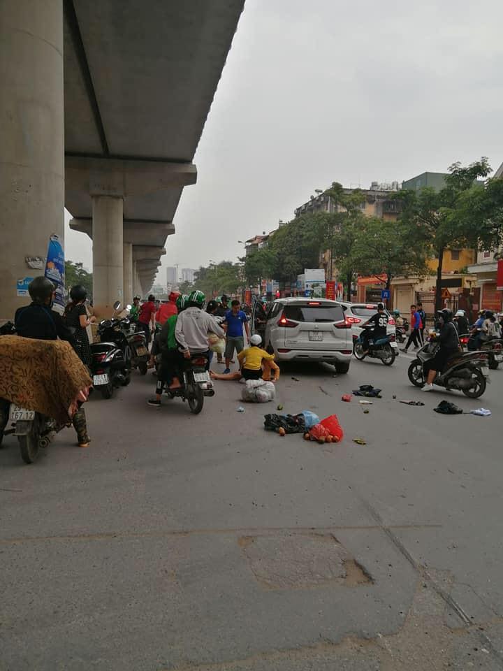 Hiện trường xảy ra vụ tai nạn giao thông trên đường Hồ Tùng Mậu. Ảnh: V.H