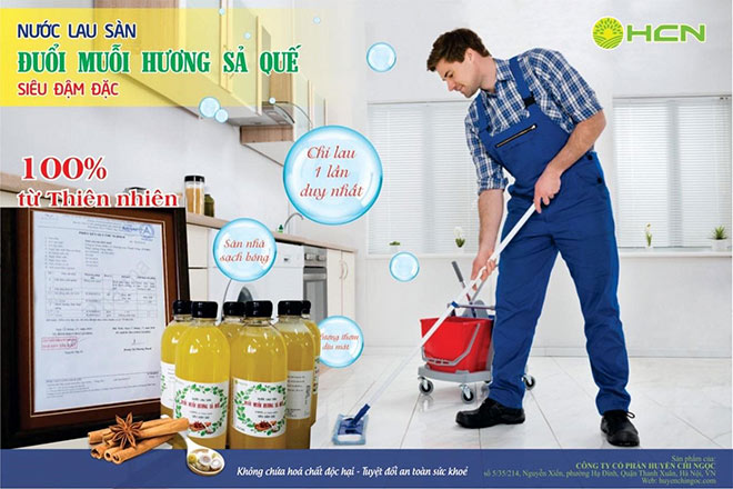 Sự khác biệt của dòng sản phẩm lau sàn công nghiệp hoá chất và dòng sản phẩm lau sàn Huyền Chi Ngọc