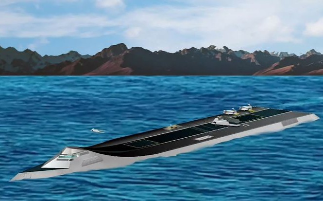 Mô hình một tàu sân bay mang UCAV trong tương lai