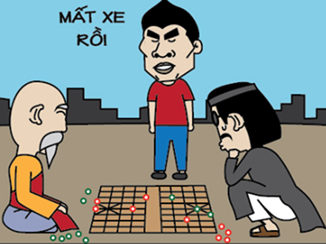 Tranh vui - Đã bảo "chiếu tướng mất xe" lại không chịu nghe