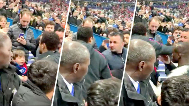 Neymar giơ tay hành hung một nam CĐV Rennes khi PSG thua đau ở chung kết cúp Quốc gia Pháp mùa trước