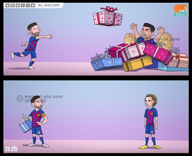 Có vẻ như Messi và Griezmann không tìm được tiếng nói chung ở Barca.