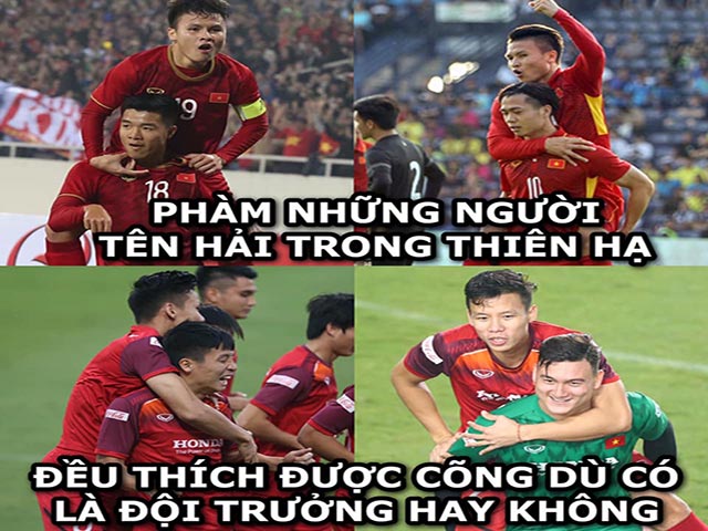 Đội tuyển Việt Nam nhận ”cơn mưa” ảnh chế hài hước từ cộng đồng mạng