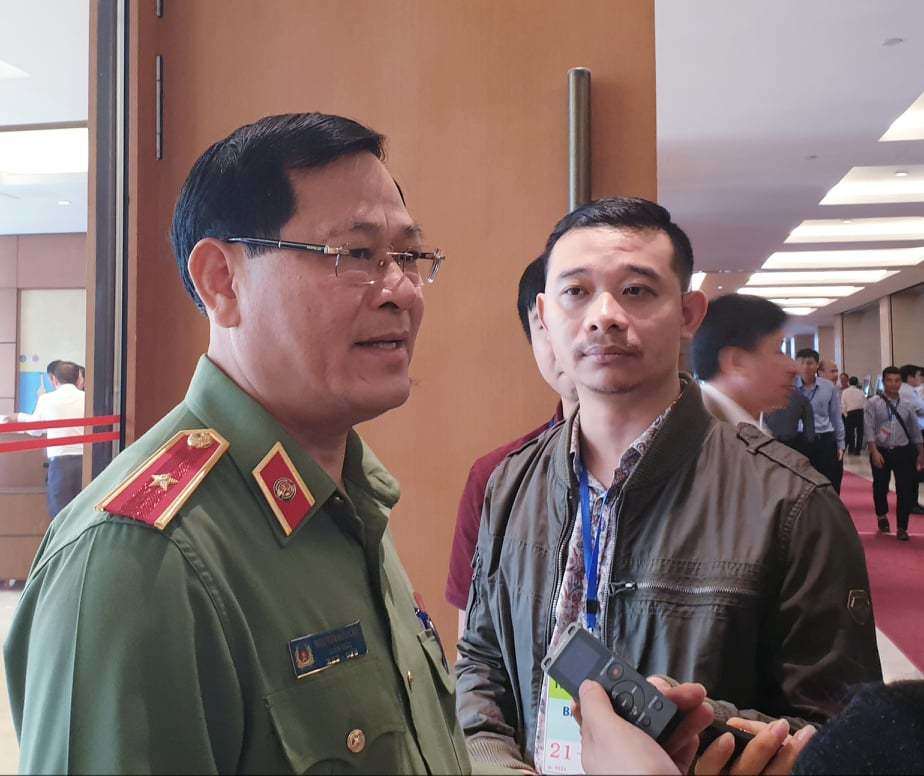 Thiếu tướng Nguyễn Hữu Cầu, Giám đốc Công an tỉnh Nghệ An. (Ảnh PLO)