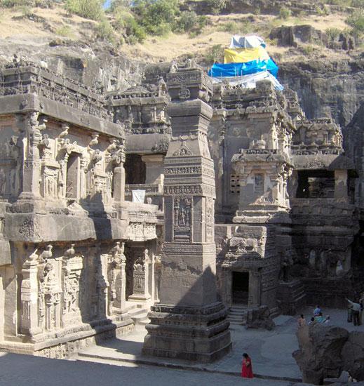 Kailasa: Ngôi đền cổ được chạm khắc từ một khối đá khổng lồ - 1
