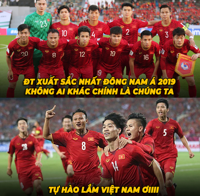 Đội tuyển Việt Nam là đội bóng đá nam suất sắc nhất Đông Nam Á 2019.