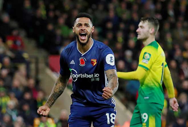 Andre Gray ấn định 2-0 cho Watford