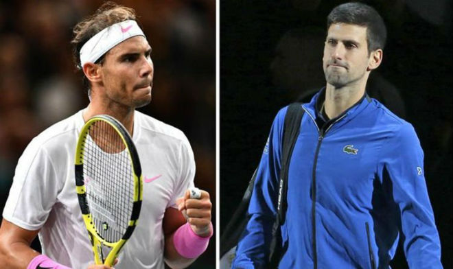 Nadal và Djokovic đua song mã tại ATP Finals để quyết định số 1 thế giới năm 2019