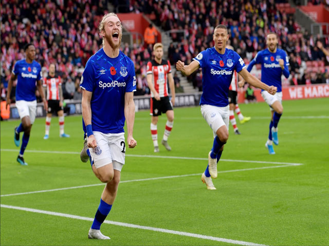 Bóng đá - Video highlight trận Southampton - Everton: Đánh đầu mở điểm, ấn định phút 75