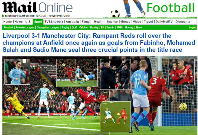 Liverpool hạ đẹp Man City: Báo Anh sớm đón tân vương, kể tội &#34;hung thần&#34; VAR - 2