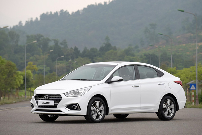 Hyundai Accent tại VN hiện có 4 phiên bản, giá từ 426 - 542 triệu đồng