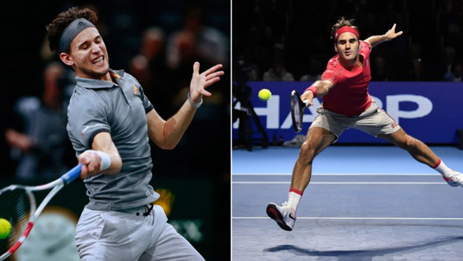 Dominic Thiem và Roger Federer đã cống hiến một trận đấu hay cho khán giả