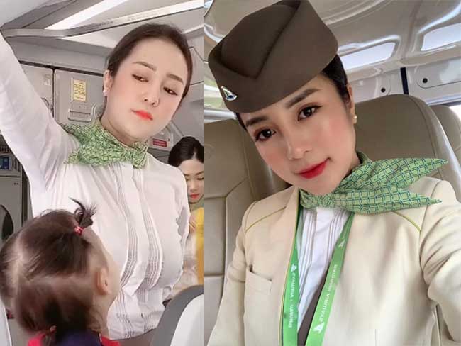 Nổi tiếng bất ngờ từ một clip quay lén trên chuyến bay, nữ tiếp viên Nguyễn Thanh Thuỷ (SN 1997, sống tại Hà Nội) được khen ngợi vì vẻ đẹp rất Á đông.