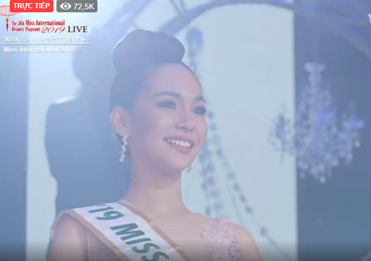 Tường San dừng chân top 8 và tân Miss&nbsp;International 2019 thuộc về Thái Lan.