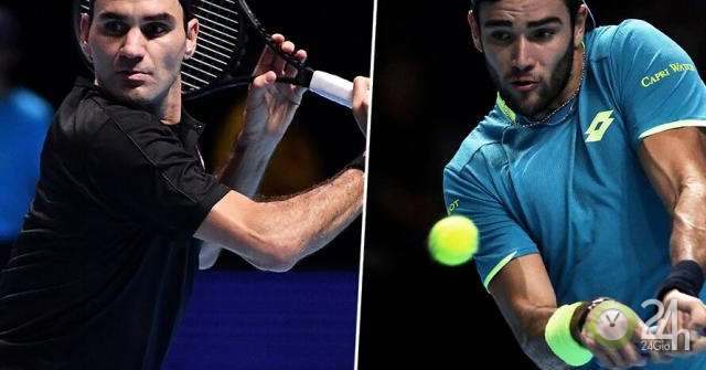 Video tennis Federer - Berrettini: Bản lĩnh vượt khó, chờ quyết chiến Djokovic (ATP Finals)