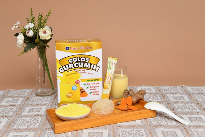 Colos Curcumin – Sữa nghệ có chứa Sữa non, Nano Curcumin và Yến sào