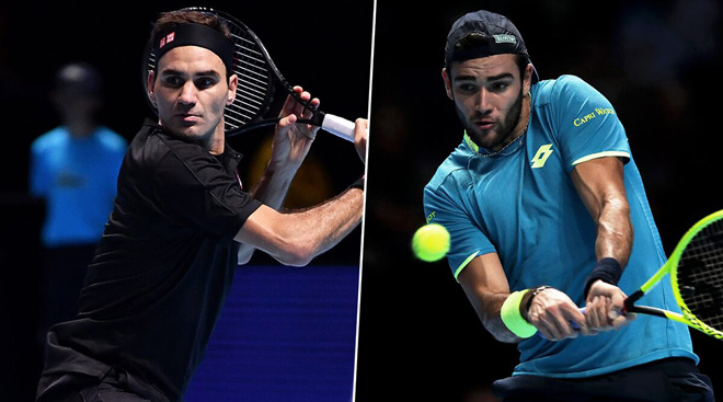 Federer và Berrettini đã cống hiến trận đấu hấp dẫn trong nỗ lực vượt khó ở ATP Finals năm nay