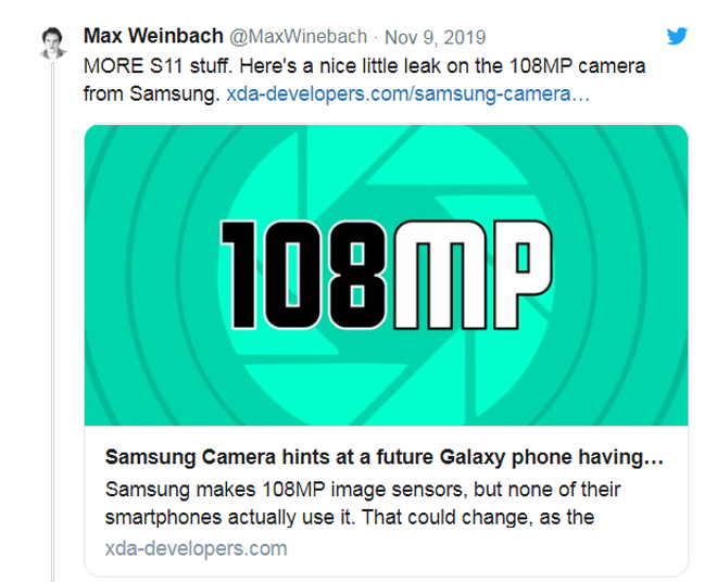 Xác nhận Galaxy S11 sở hữu camera 108MP, "vô địch" về nhiếp ảnh - 2