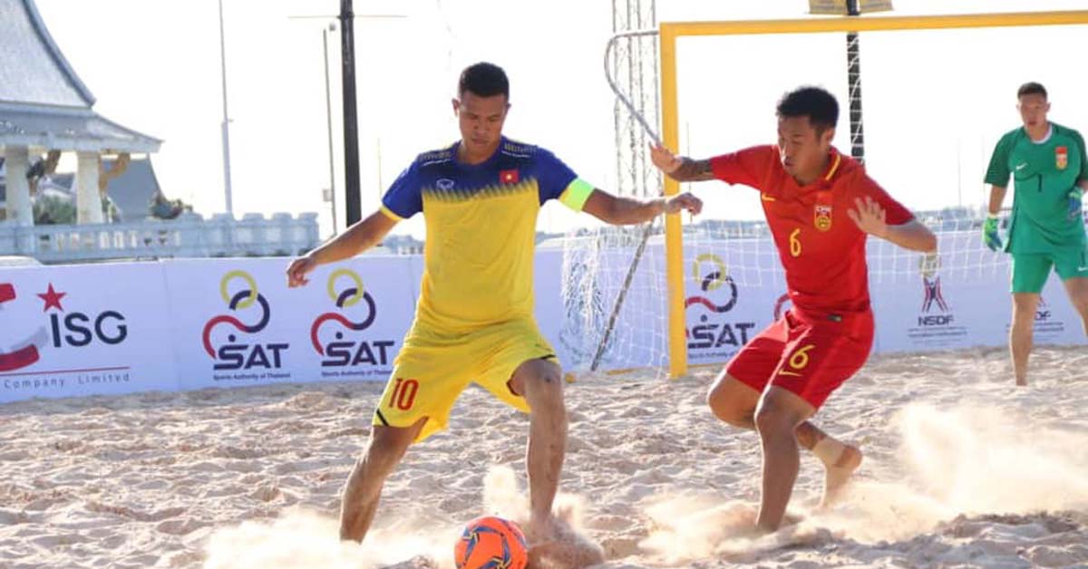 ĐT Việt Nam vượt qua ĐT Trung Quốc tại giải bóng đá bãi biển Đông Nam Á 2019