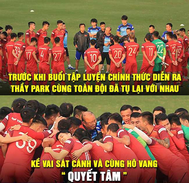 Toàn đội tập trung với tinh thần cao nhất quyết tâm giành chiến thắng.