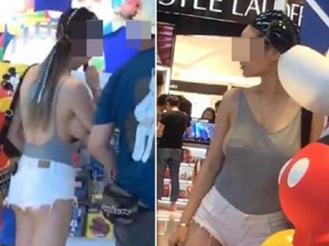 Bạn trẻ - Cuộc sống - Gái trẻ mặc như không tới điểm vui chơi khiến ai thấy cũng "nóng mắt"