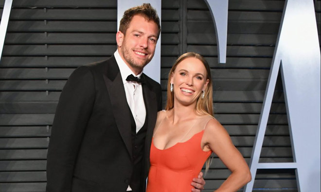 David Lee bên "bà xã" Caroline Wozniacki