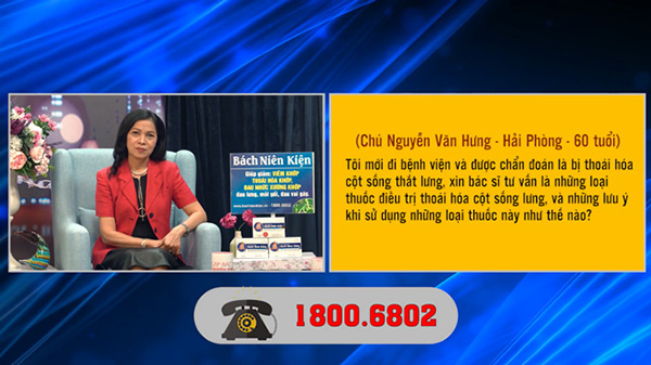 PGS. TS Lê Anh Thư trả lời câu hỏi của khán giả trong chương trình gặp bác sĩ chuyên khoa