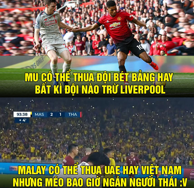 Dù có thua đội nào chứ Malaysia chưa bao giờ sợ Thái Lan.