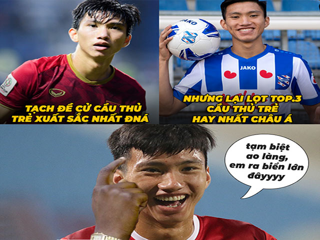 Tranh vui - Cùng ĐT Việt Nam hạ UAE, Văn Hậu lọt top 3 xuất sắc nhất châu Á