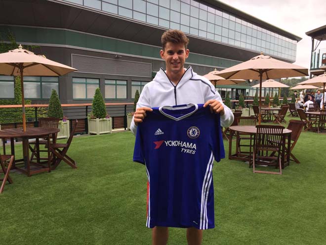 Thiem là một fan của Chelsea