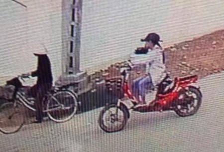 Hình ảnh bà Hường cùng cháu T. trước khi xảy ra án mạng