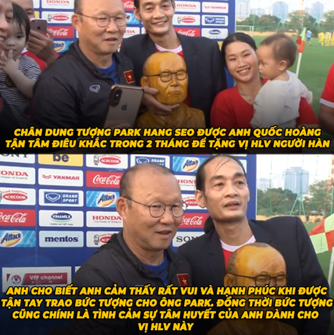 Tình cảm mộc mạc của người hâm mộ Việt Nam dành cho thầy Park.