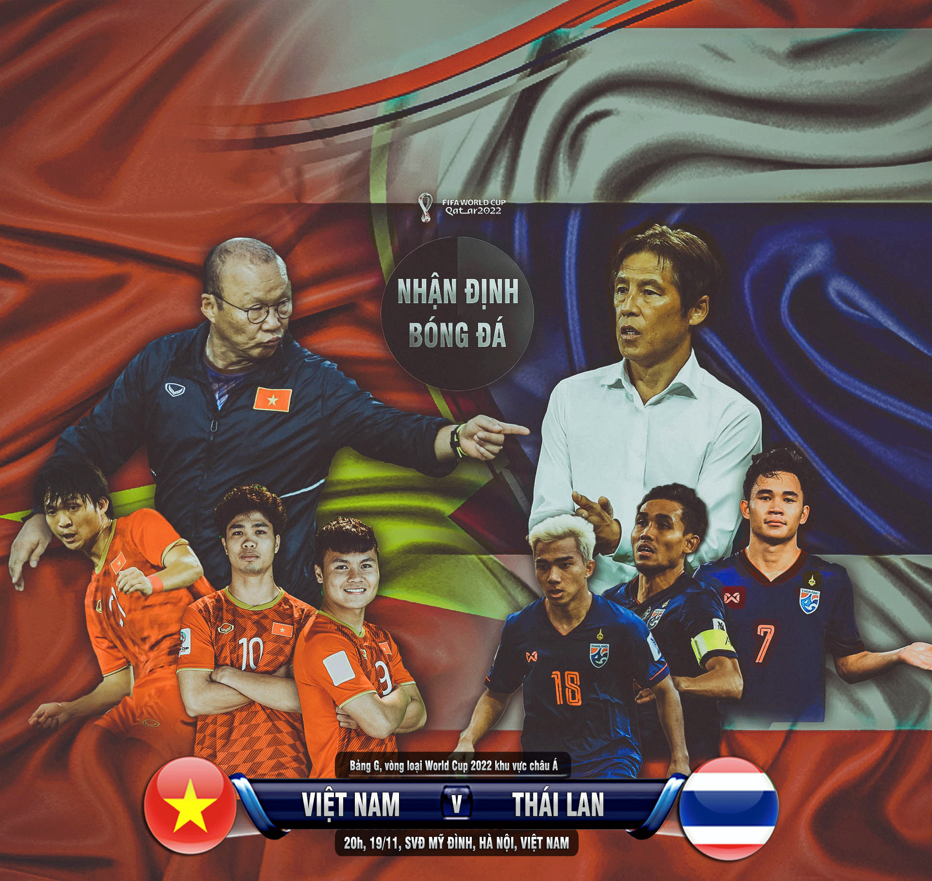 Nhận định bóng đá Việt Nam - Thái Lan: Đại chiến kinh điển, Mỹ Đình sục sôi (Vòng loại World Cup) - 1