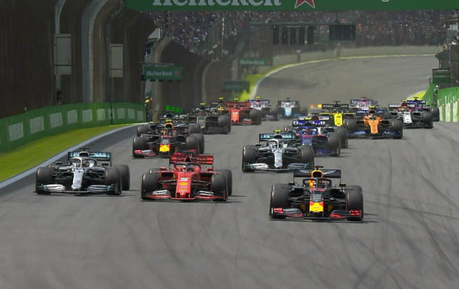 Tình huống xuất phát Brazillian GP 2019