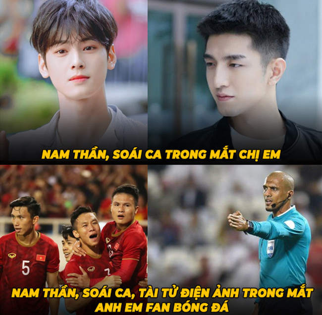 Soái ca trong mắt người hâm mộ bóng đá Việt Nam vào lúc này.