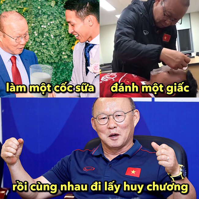 Những hành động hết sức hài hước của thầy Park.