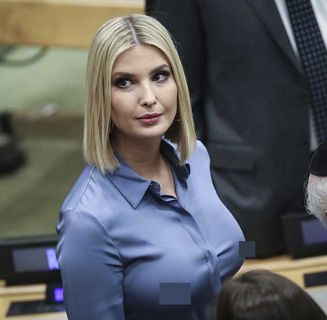 Luôn chỉn chu khi xuất hiện trước công chúng nhưng Ivanka vài lần mắc lỗi thời trang, lần ồn ào nhất gần đây là vụ lộ ngực tại buổi họp quốc hội.