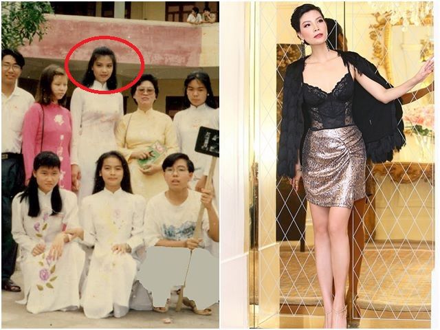 Siêu mẫu Vũ Cẩm Nhung chân dài xinh đẹp từ thuở mới lớn trong loạt ảnh quá khứ