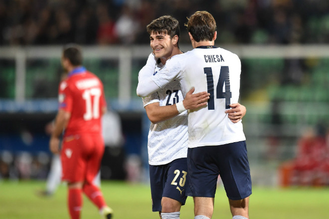 Italia "hủy diệt" Armenia 9-1, khép lại vòng loại Euro với thành tích 10 trận toàn thắng