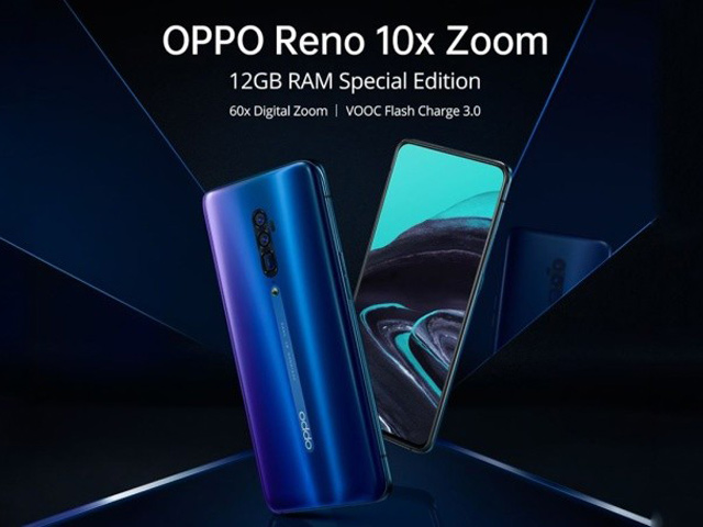 Thời trang Hi-tech - Oppo chuẩn bị “chơi trội” với Reno 10x Zoom RAM 12GB