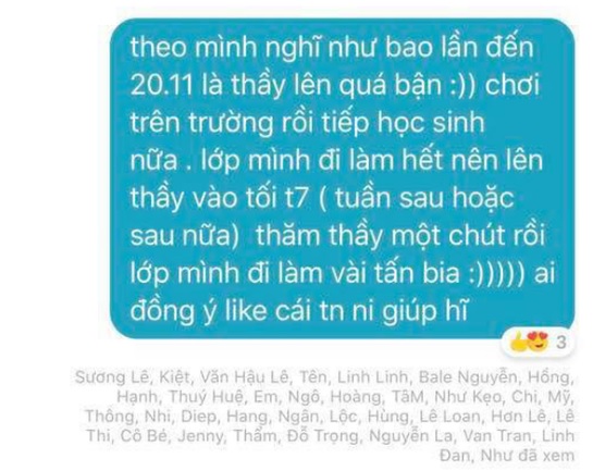 Lớp trưởng "quỳ lạy" rủ họp lớp 20/11, lũ bạn phản ứng cực gắt và cái kết khó đỡ - 2