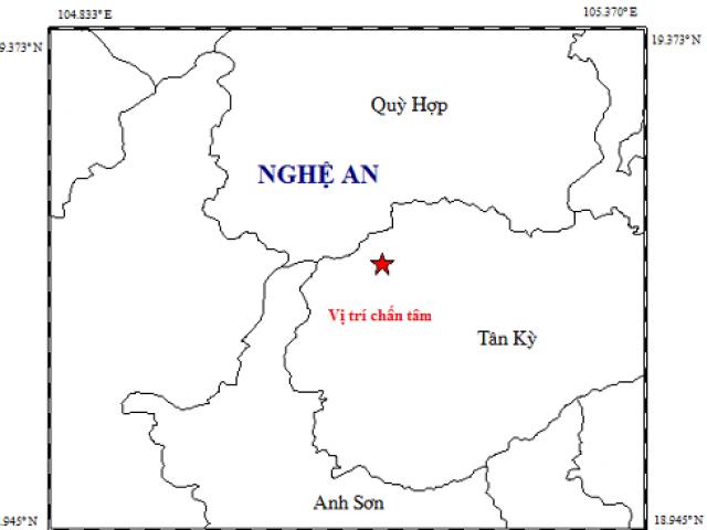 Động đất ở Nghệ An, nhiều nhà rung lắc mạnh