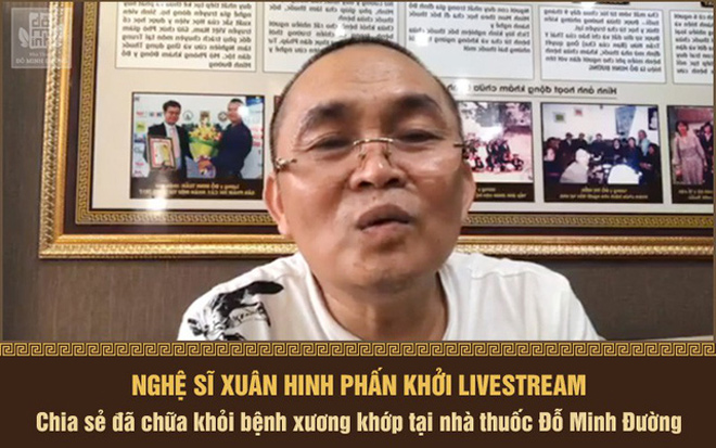 Ảnh chụp màn hình từ livestream của NS. Xuân Hinh