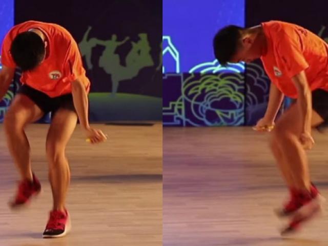 Thiếu niên Trung Quốc có võ “Lăng Ba Vi Bộ”: 228 bước nhảy trong 30 giây