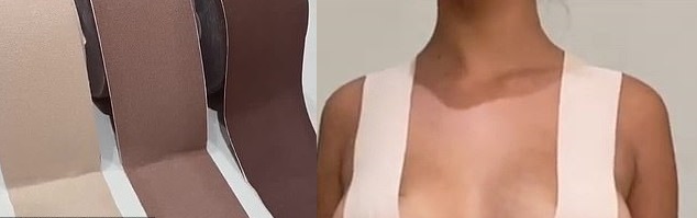 Đây cũng là mánh khóe của các stylist để vòng một của người mặc vừa vặn với trang phục. Tuy nhiên, khi gỡ miếng băng này ra, người mặc sẽ phải chịu vô cùng nhiều đau đớn. Kim Kardashian chia sẻ, làn da của cô còn bị xé toạc khi gỡ miếng dán, khiến da đỏ và rát. Cảm giác chính xác nhất chính là khi bạn lột mặt nạ lấy mụn đầu đen, thì việc này cũng gần như thế.