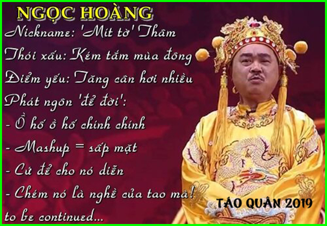 Ngọc Hoàng là người luôn có những câu nói "vừa thâm vừa thấm".