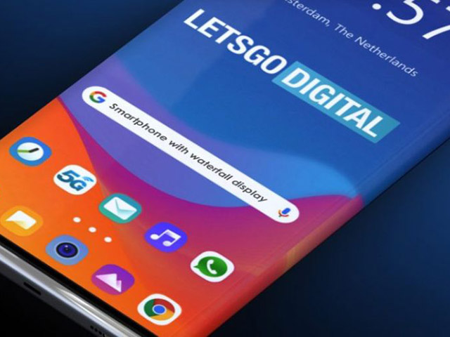 Dế sắp ra lò - Đây chính là chiếc điện thoại màn hình thác nước siêu đẹp của Samsung?