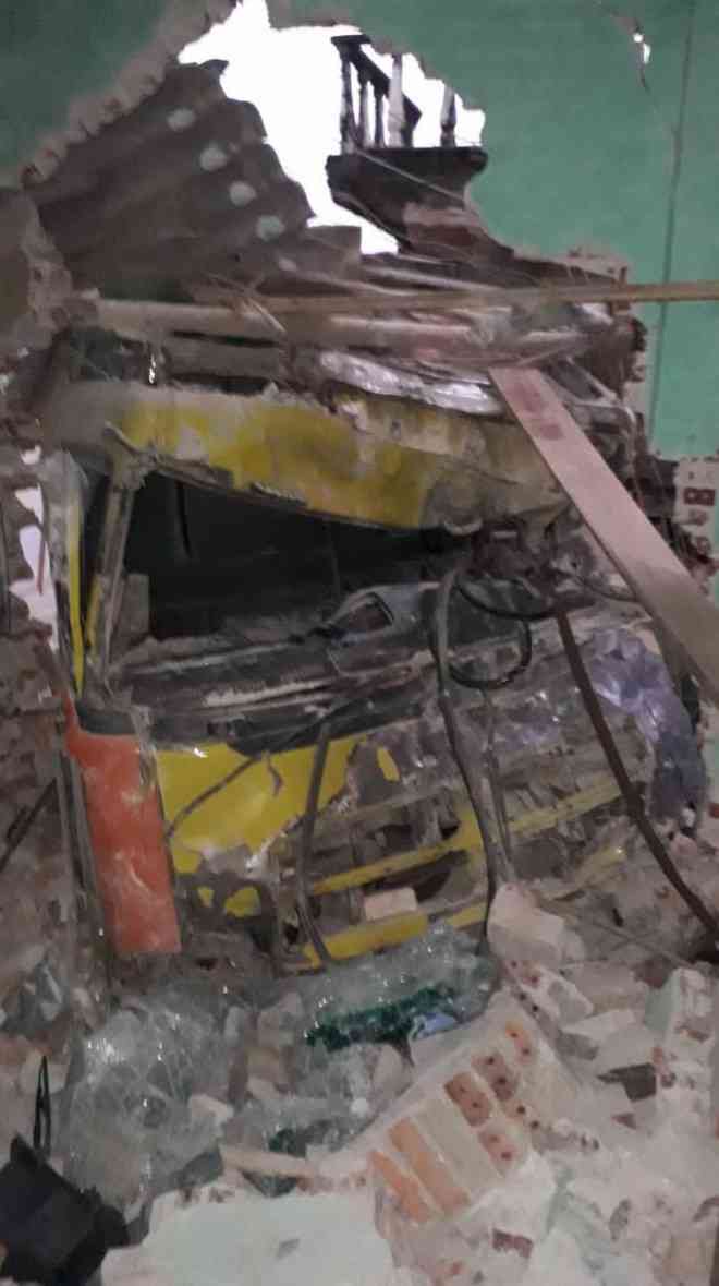 Hiện trường vụ tai nạn.