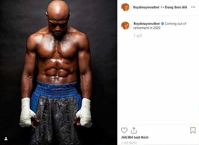 Tuyên bố trở lại của Mayweather